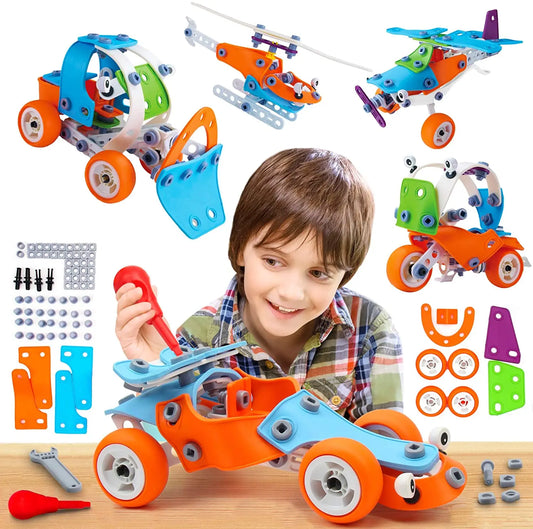 Build & Play™ - Constructie Wagen- STEM-Speelgoed