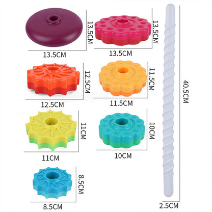 Rotating Tower™ - Kleurrijk stapelplezier - Stapeltoren