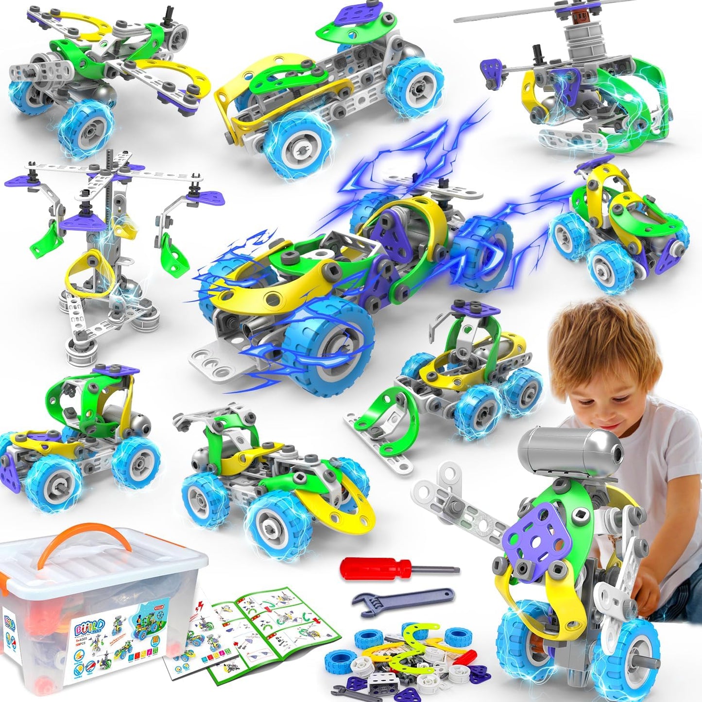 SmartBuilder™ Kids STEM | Creatieve Bouwsets voor Kinderen - Sensorisch Ontwikkelingsspeelgoed