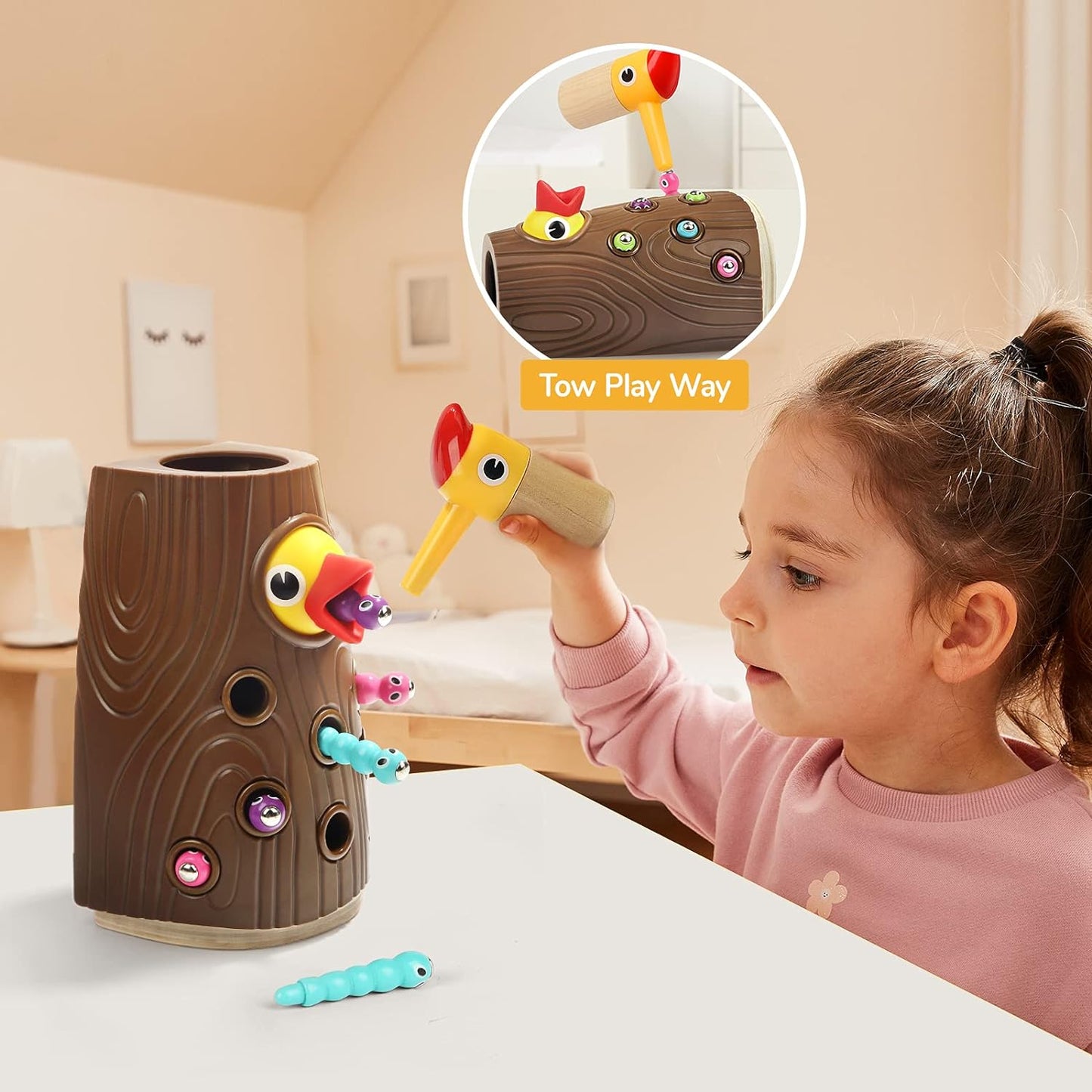 NatureNest Magnetic™ - Vogel & Worm Montessori Speelgoed