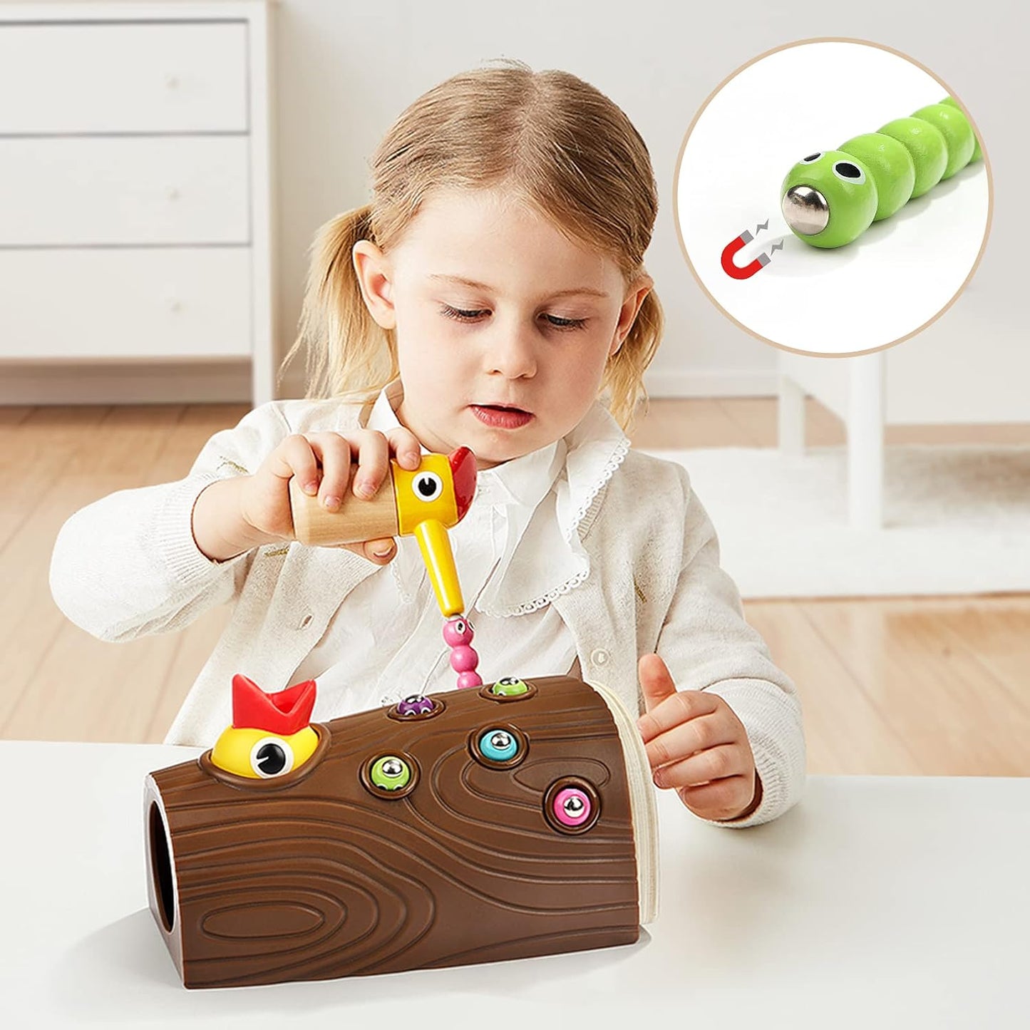 NatureNest Magnetic™ - Vogel & Worm Montessori Speelgoed