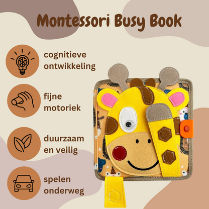 4Little™ - Dieren Busy Board - Wereld van Leren en Plezier