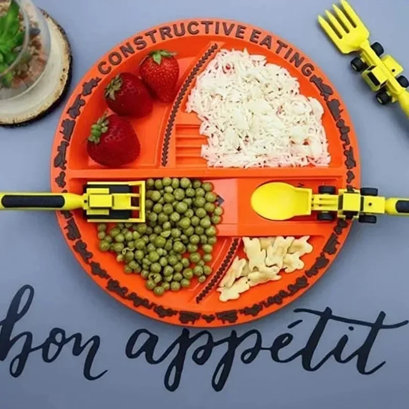 Construction Dinner Set™ - Nooit meer een strijd aan tafel!