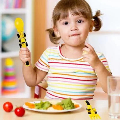 Construction Dinner Set™ - Nooit meer een strijd aan tafel!