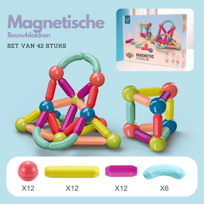 Magnetische Bouwblokken | Stimuleer ontwikkeling