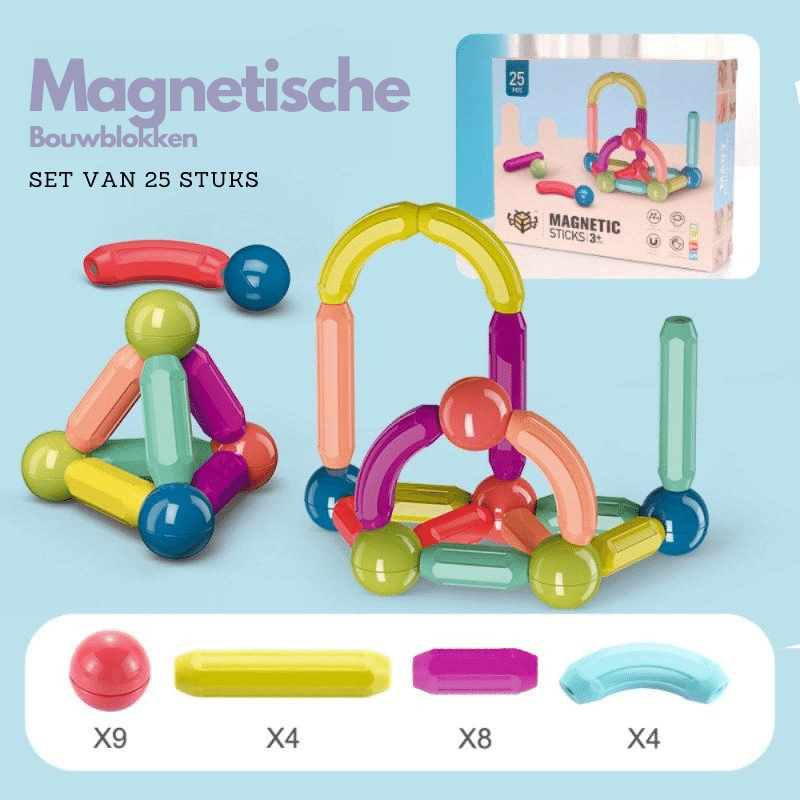 Magnetische Bouwblokken | Stimuleer ontwikkeling