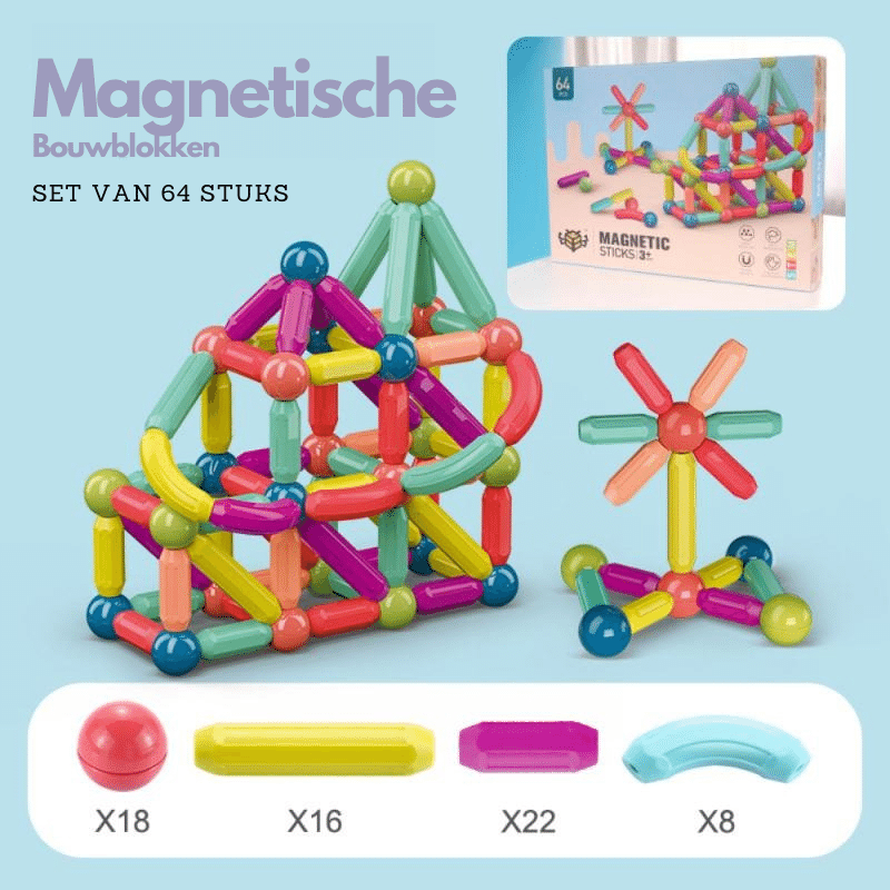 Magnetische Bouwblokken | Stimuleer ontwikkeling