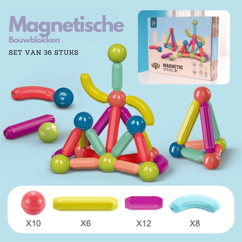 Magnetische Bouwblokken | Stimuleer ontwikkeling