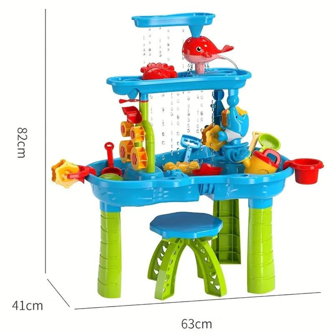 AquaPlay Tower™ – 3-laags Zand- en Waterspeeltafel