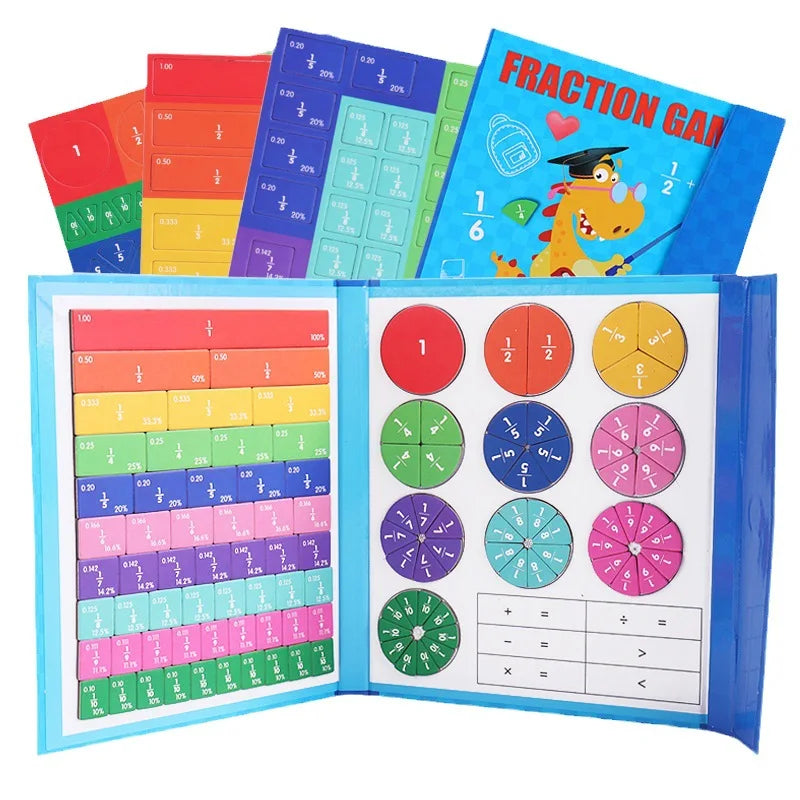 Montessori magnetische breuken puzzelboek voor kinderen