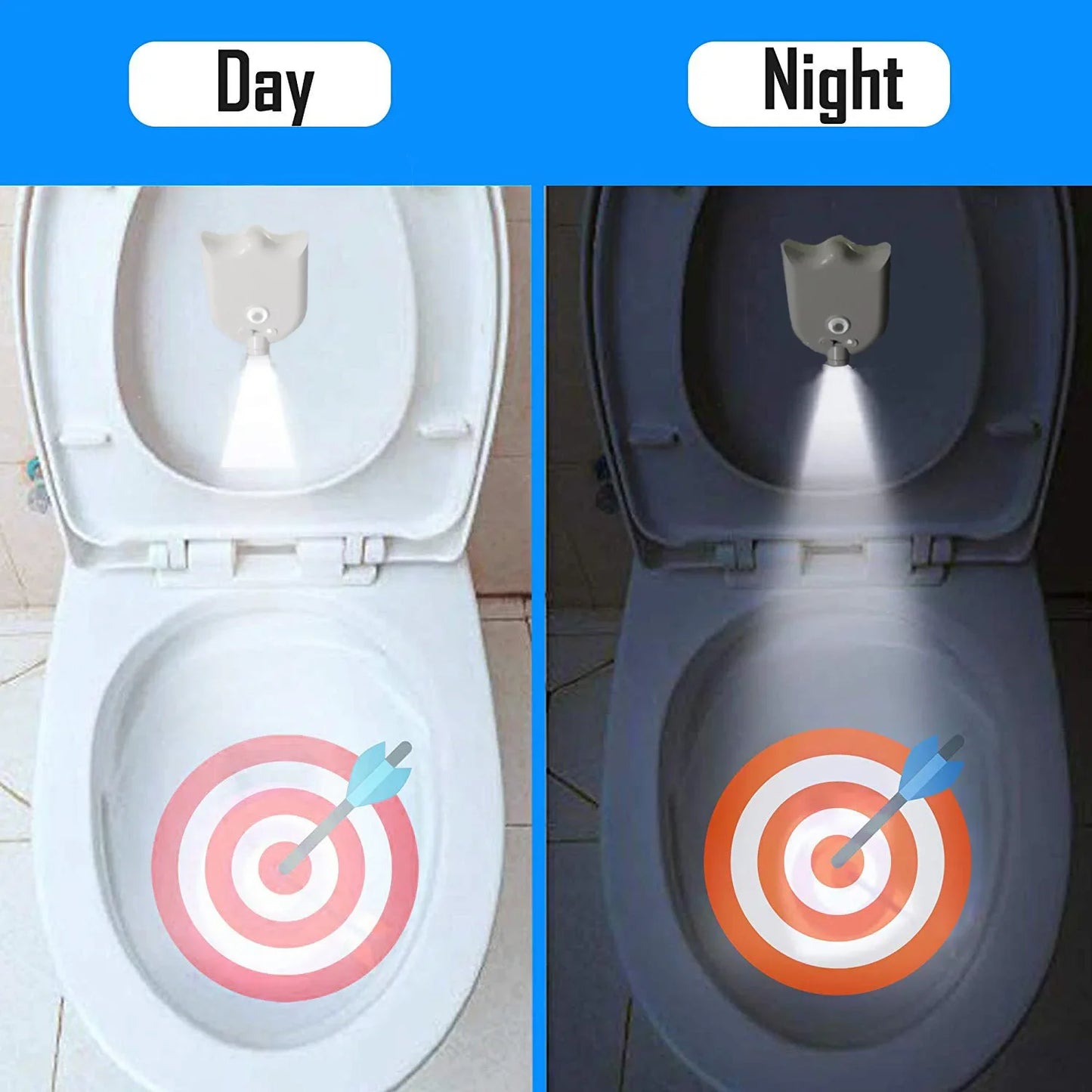 GlowAim™ Toilet Light – Vind het doel, zelfs in het donker!