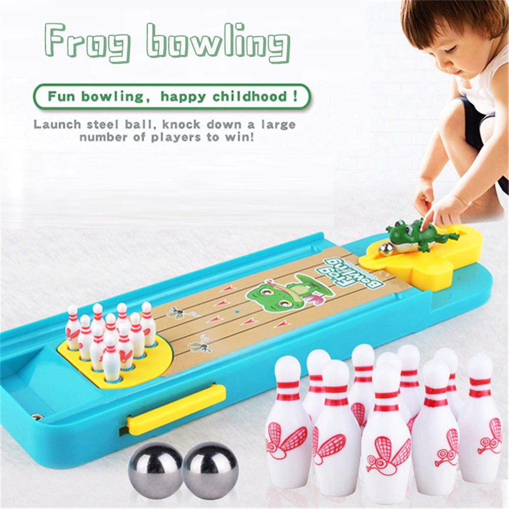 Frog Bowling™ - Mini Kikker Bowlingbaan - Uren Speelplezier