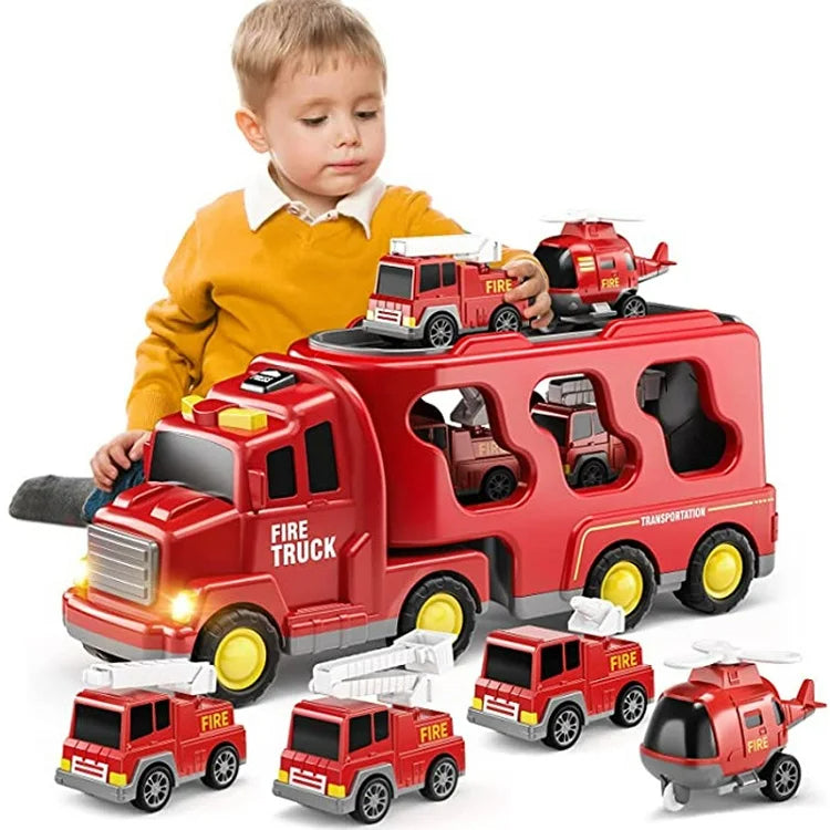 PlayCity Transport Truck -  Speelgoed vrachtwagenset met licht en geluid