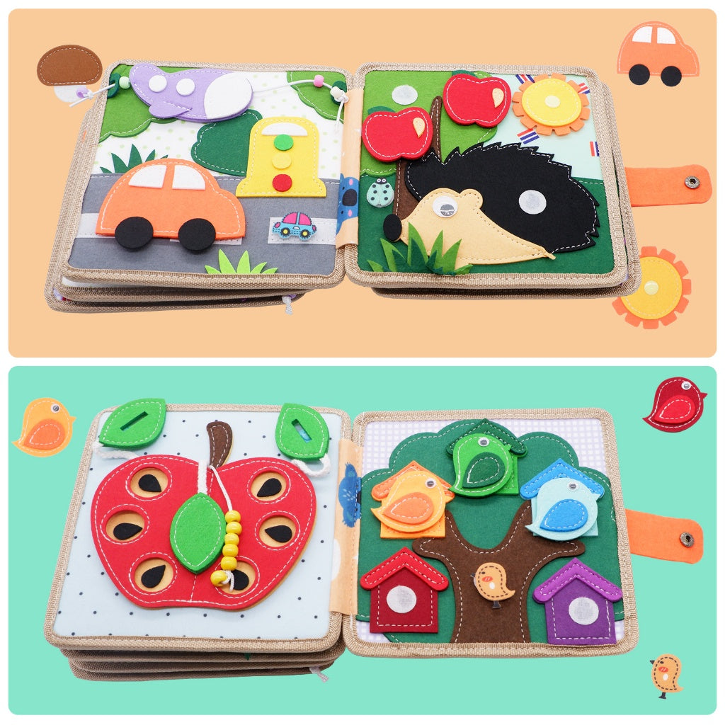 4Little™ - Dieren Busy Board - Wereld van Leren en Plezier